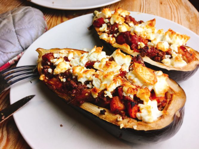 Überbackene Auberginen - Einfach, Lecker, Low Carb - Ein Löffel Liebe